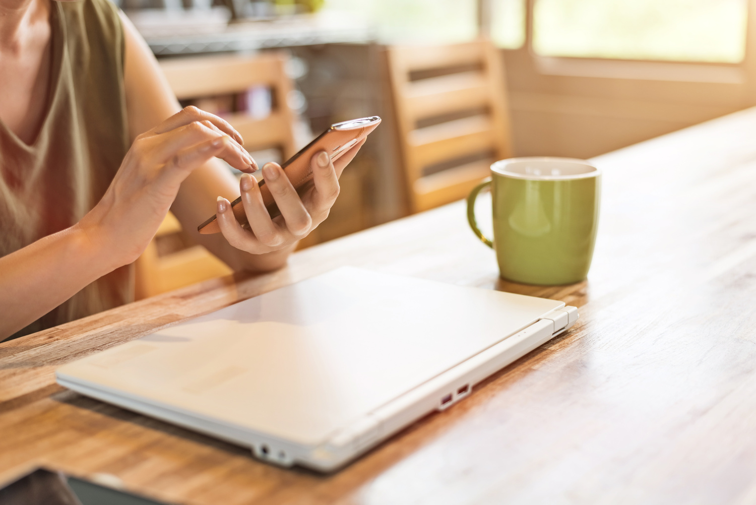 Woman Using Smartphone